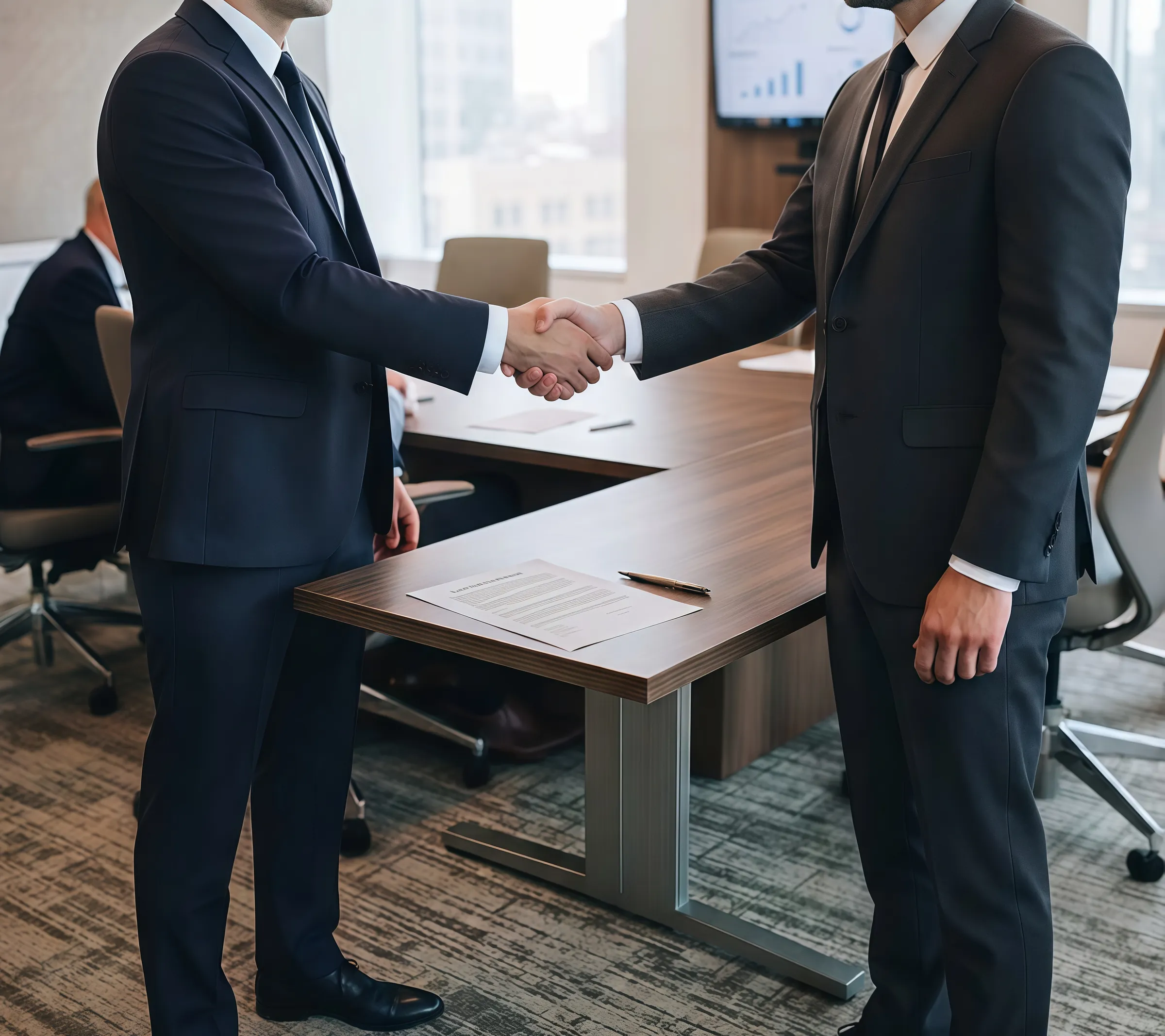Business handshake