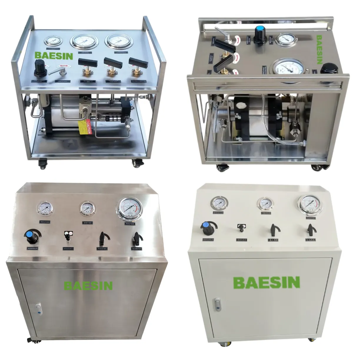 Pneumatic booster stations
